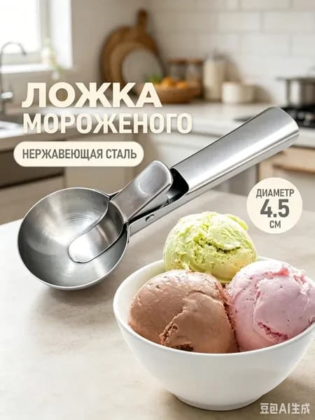 Ложка для мороженого, 18 см, 1 предм.