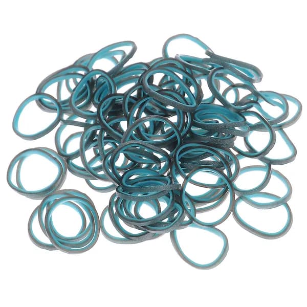 Резиночки бирюзовые для плетения браслетов RAINBOW LOOM, BW0061