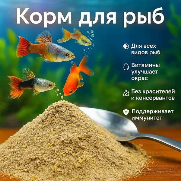 Универсальный сухой корм для всех аквариумных рыбок