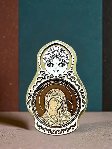 Магнит на холодильник Матрешка 10см