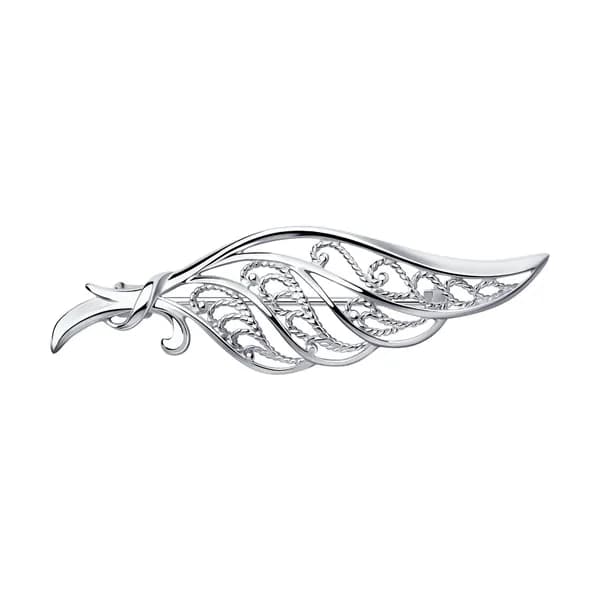 Серебряная брошь DIAMANT-ONLINE 925 пробы