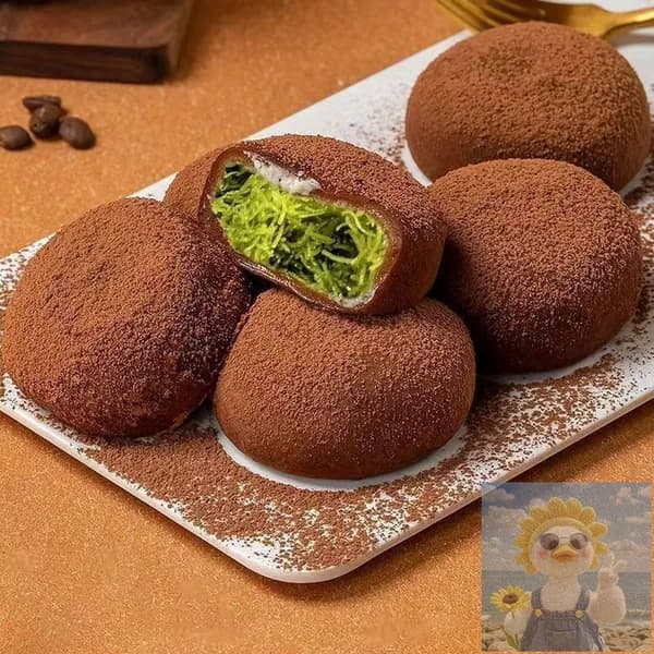 Популярный дубайский шоколадный Сно-Момо с жидкой начинкой и клейким рисом 5 шт