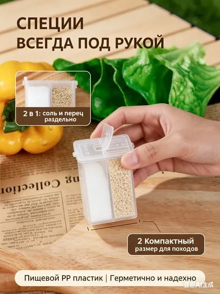 Банка для сыпучих продуктов, 1 шт