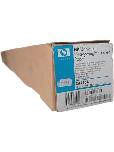 Бумага для плоттеров HP Q1416A 60" (B0+)/1524мм х 30.5м 125 г/м2, с покрытием для струйной печати сверхплотная универсальная