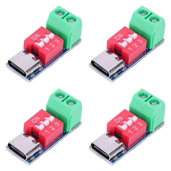 Плата регулятора напряжения USB C PD 5V 9V 12V 15V 20V, поддержка протокола PD, защита от перегрева и перенапряжения