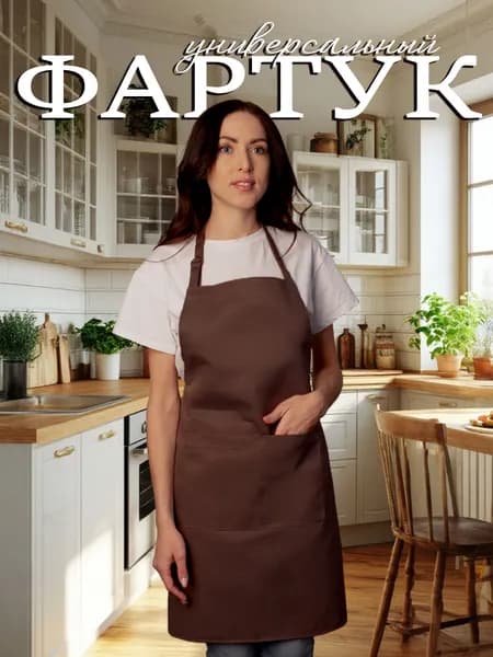 Фартук рабочий кухонный универсальный женский & мужской