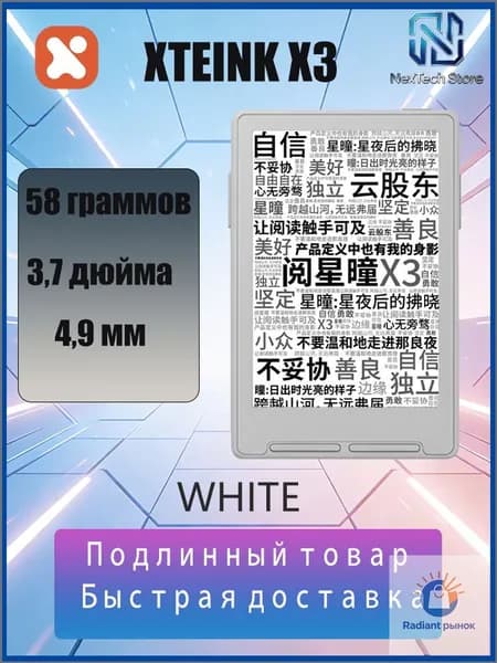 Электронная книга XTEINK X3, белый