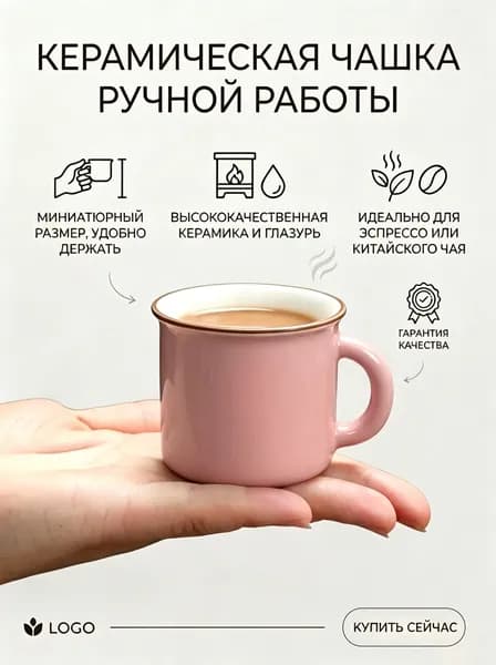 Чашка, 55 мл, 1 шт