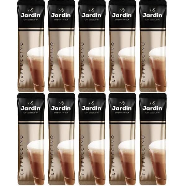 Кофейный напиток Jardin Капучино растворимый 18 г, набор: 10 штук