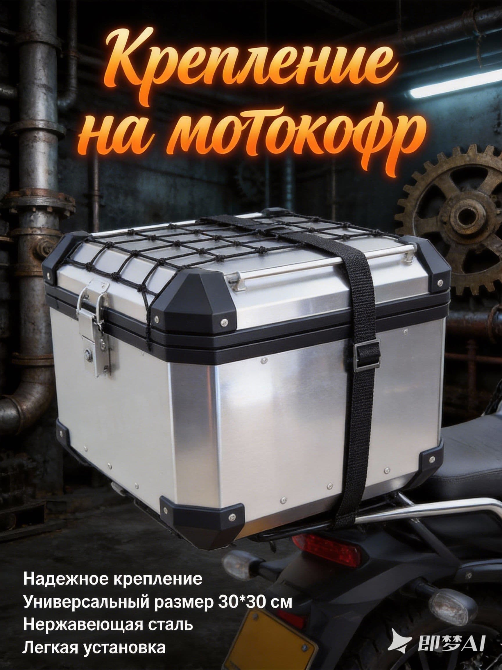 Крепление на мотокофр, 9 л