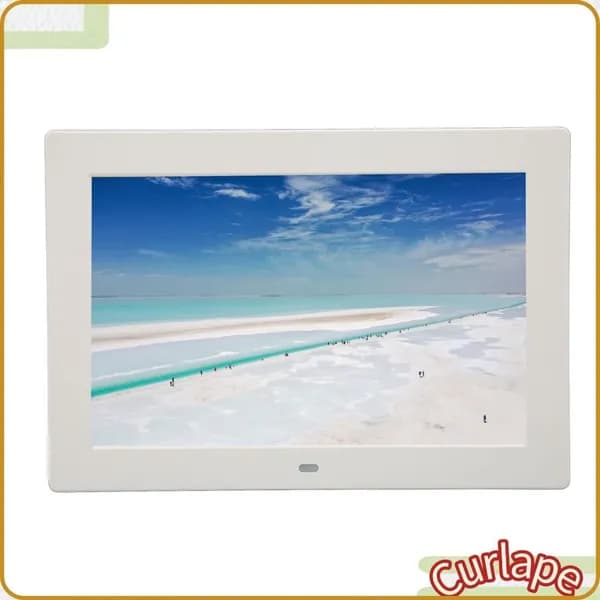 10 Inch Digital Photo Frame, Яркие цвета и высокая четкость изображения, для семейных мероприятий и просмотра Белый британский стандарт