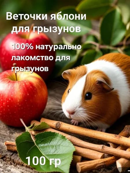 Веточки яблони для грызунов