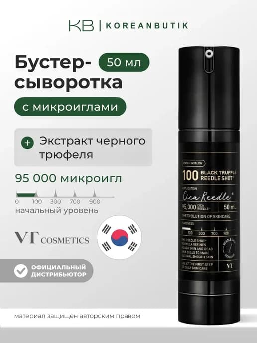 Бустер-сыворотка с микроиглами и чёрным трюфелем Корея