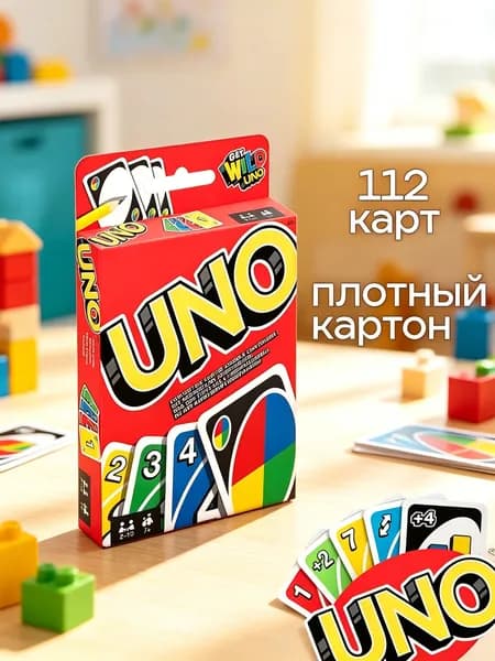 Настольная игра уно 112 карт, карточная игра уно