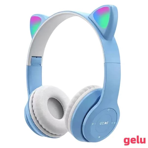 Светящиеся Bluetooth-наушники 5.0 с кошачьими ушками и подсветкой