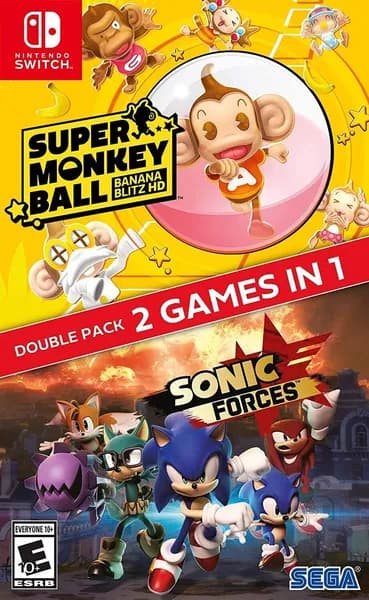 Игра Sonic Forces + Super Monkey Ball Banana Blitz HD (Nintendo Switch, Английская версия)