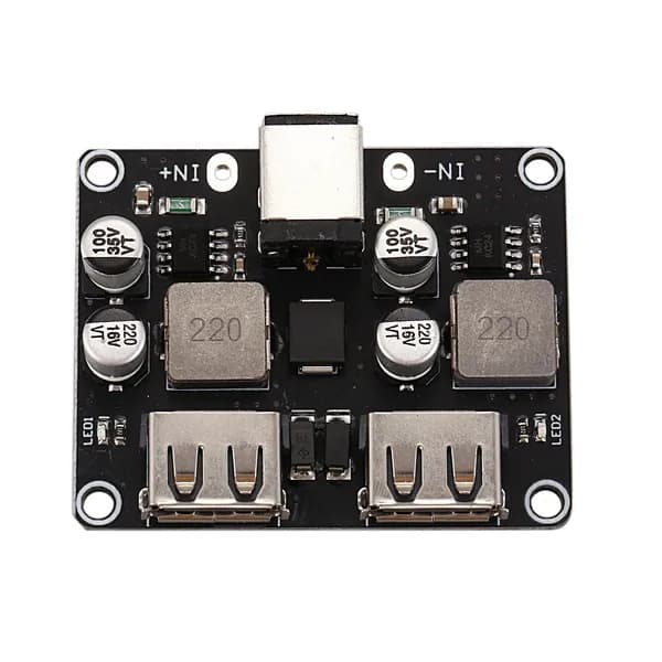 2-канальный Usb Qc3.0 Qc2.0 Dc-Dc понижающий преобразователь зарядный понижающий модуль 6-32V 9V 12V 24V для быстрой быстрой платы зарядного устройства 3V 5V 12V
