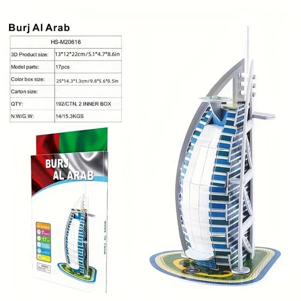 3D - головоломки, всемирно известные произведения, архитектурные головоломки