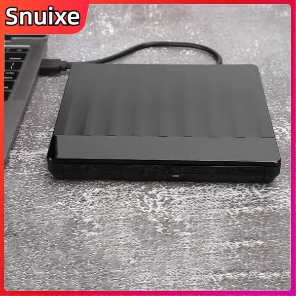 USB-пишущее устройство DVD черное