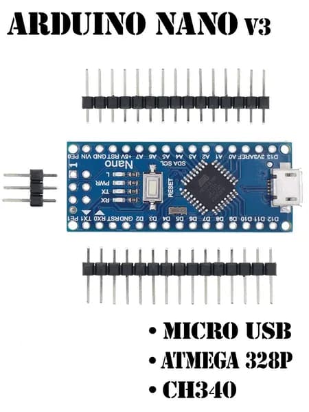 Контроллер Arduino Nano V3.0 MicroUSB Не запаян