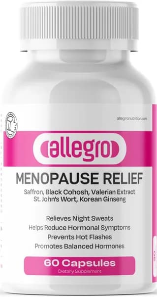 Allegro Menopause Relief Supplement, 60 капсул, с шафраном