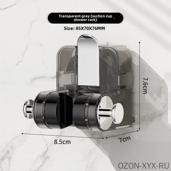Регулируемое водонепроницаемое гнездо для душа с прочным присосочным креплением, позволяющее полностью настроить угол, универсальное и подвижное для установки в любом санузле