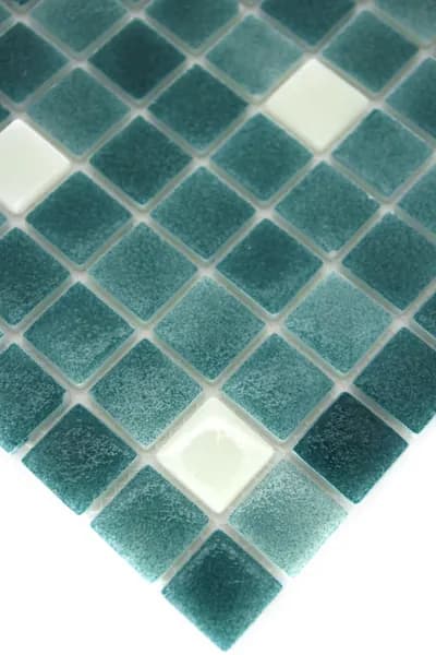 Плитка мозаика из стекла, 1 шт, лист 32х32 см, чип 25х25 мм, T-203-0