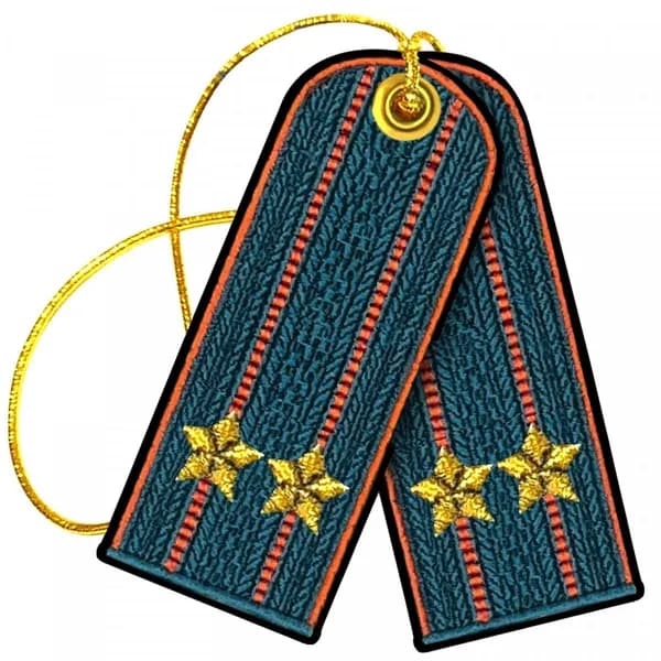 Брелок-погоны МЧС подполковник
