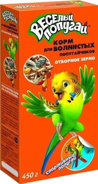 Корм для попугаев волнистых Зоомир Веселый попугай 450г