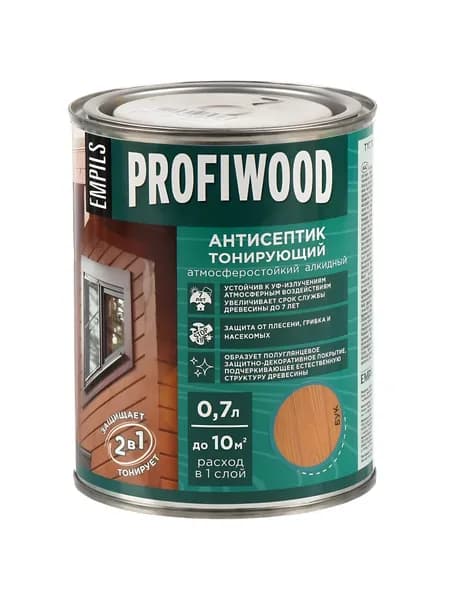 Антисептик Profiwood тонирующий для дерева бук алкидный атмосферостойкий 0.6 кг