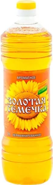 Масло подсолнечное Золотая семечка нерафинированное 500мл