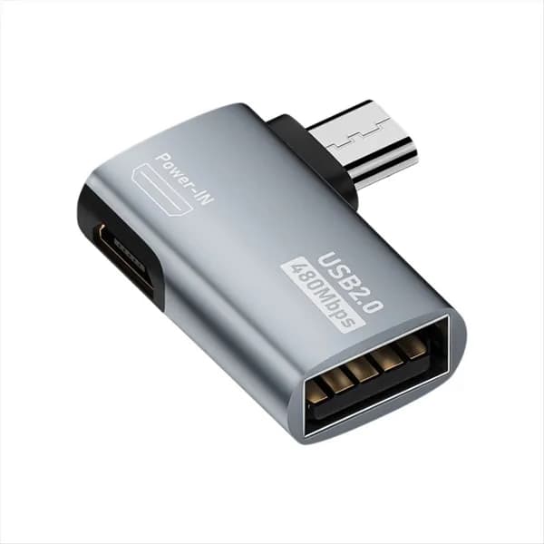 КабельАдаптер 4K OTG Блок Питания MicroUSB USB (Правый)