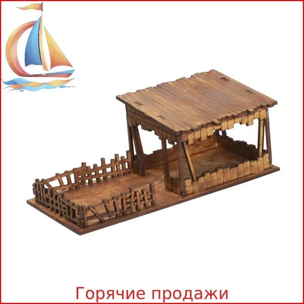 Модель деревянного дома 1/72, несобранный комплект для самостоятельной сборки, архитектурный макет