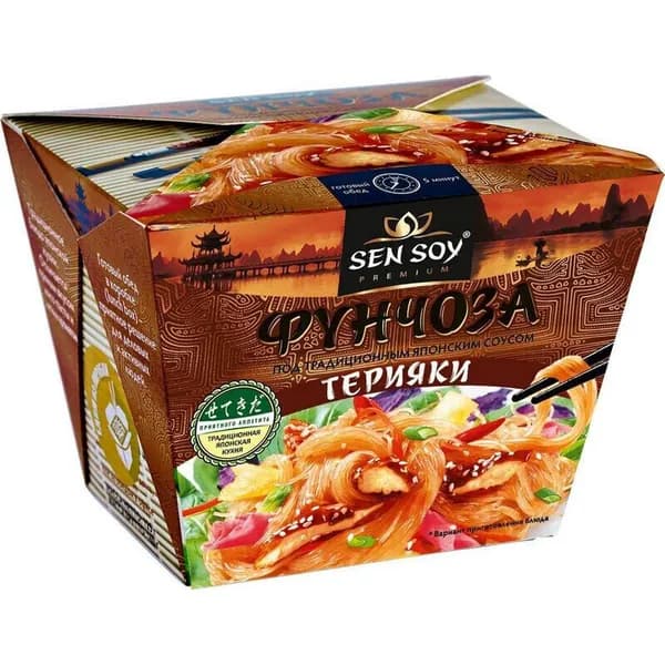 Лапша Фунчоза Сэн Сой терияки соус, 125 г