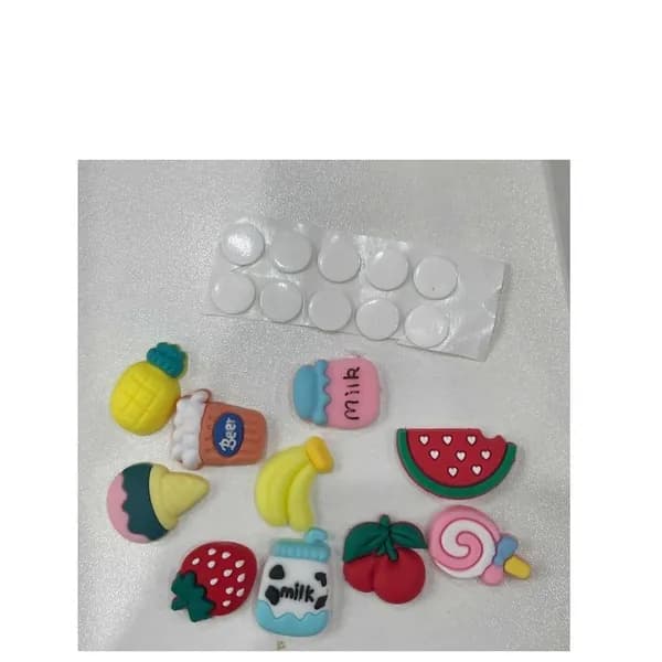 Силиконовые 3D-наклейки B, 10 штук, мягкие, с нано-двусторонним скотчем