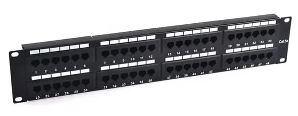 Патч-панель 19", 48хRJ-45, UTP, Cat.5e, 2U. Товар уцененный