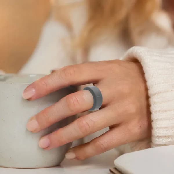 Чехол для умного кольца Oura Ring 5 из силикона, серый, размер S