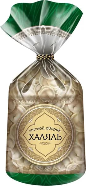 Пельмени МЯСНОЙ ДВОРИК ХЯЛЯЛЬ Северные категория В, 800г2шт