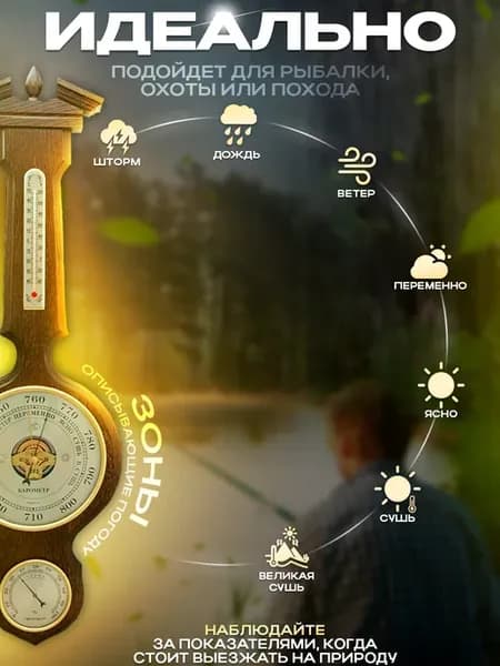 Бытовая метеостанция БМ-96 барометр