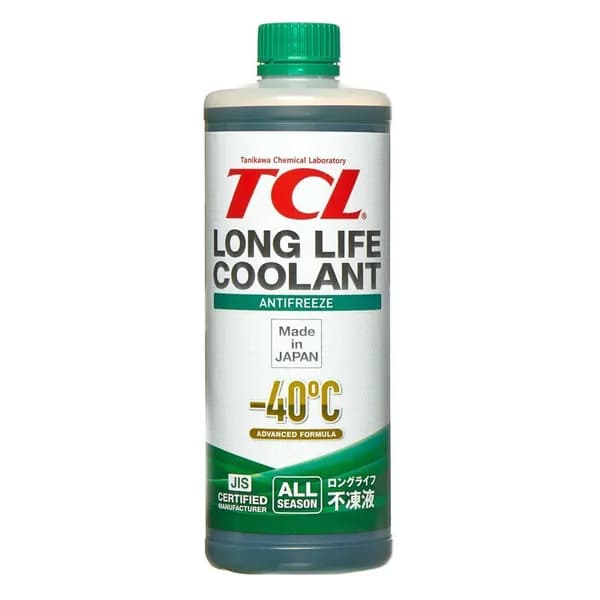 АНТИФРИЗ TCL LLC -40C зеленый, 1л с воронкой круглой D 90-100mm.