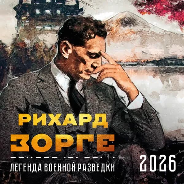 Книга Зорге. Легенда военной разведки. Календарь настенный на 2026 год (300х300)