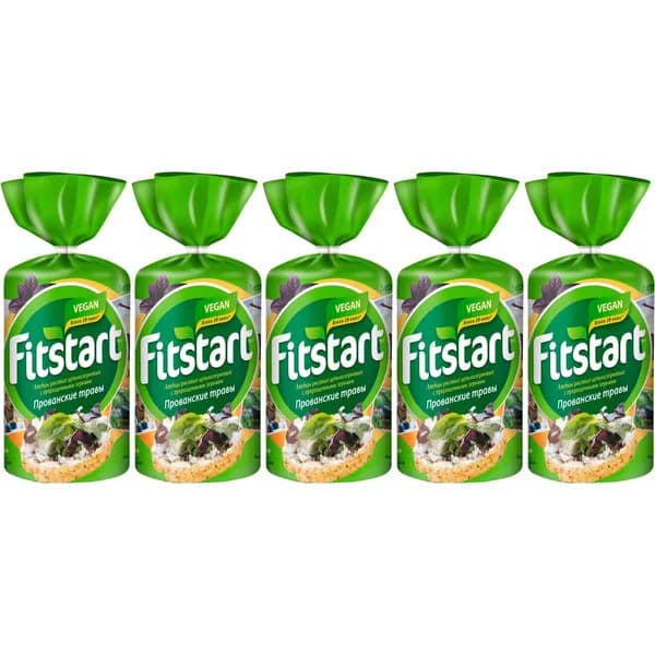Хлебцы мультизерновые Fitstart Прованские травы 90 г, набор: 5 штук