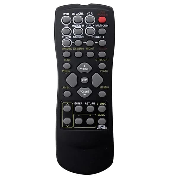 Пульт ДУ для домашнего кинотеатра Yamaha RAV22 WG70720, RX-V350/357/359, HTR-5830, чёрный