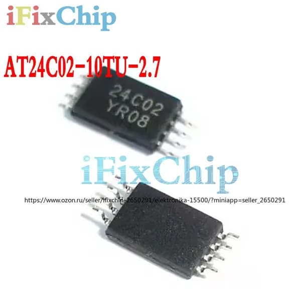 10шт /упак AT24C02-10TU-2.7 AT24C02 TSSOP8