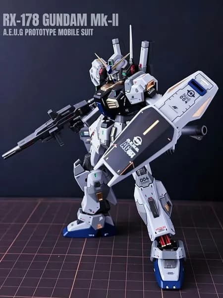 Сборная игрушечная модель HG 1:144 RX18 MK-2 Gundam, подарок для мальчика, бесплатная подставка, аксессуары для экшн фигурок
