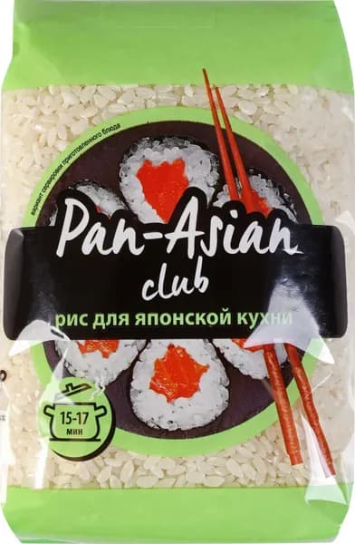 Рис PAN-ASIAN для японской кухни, для суши, 500г