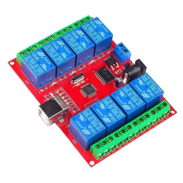 USB-реле 8 каналов, 12 В