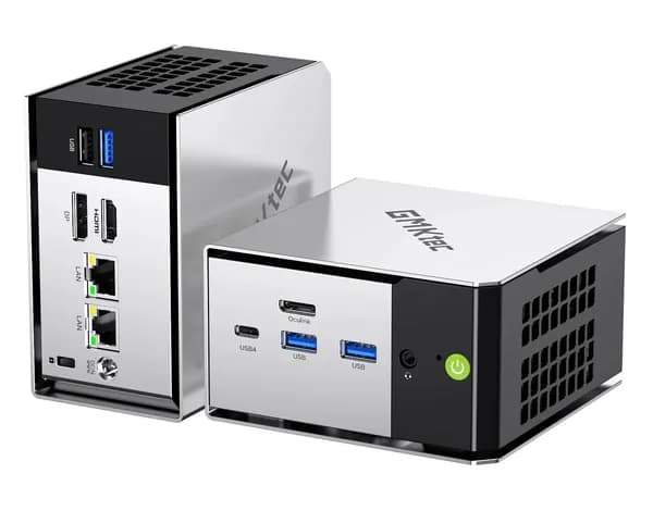 GMKtec Мини-ПК 2026 Nucbox M8, 16 ГБ LPDDR5X 6400 МТ/с,USB4+HDMI+DP (AMD Ryzen 5 PRO 6650H, RAM 16 ГБ, SSD 512 ГБ, AMD Radeon 660M, Windows 11 Pro), Nucbox M8, черный