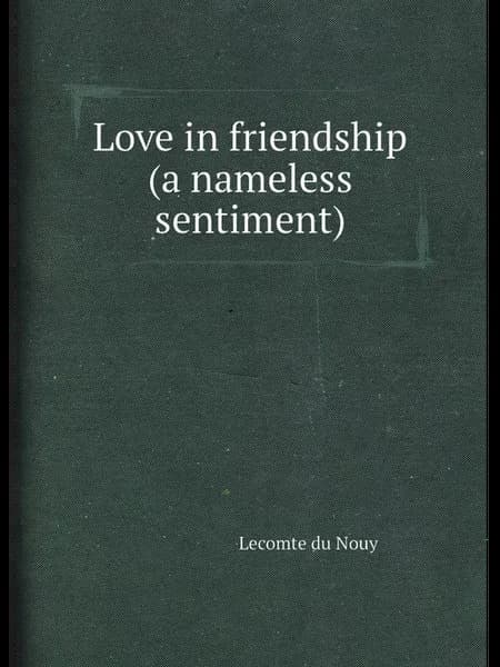 Love in friendship (a nameless sentiment)