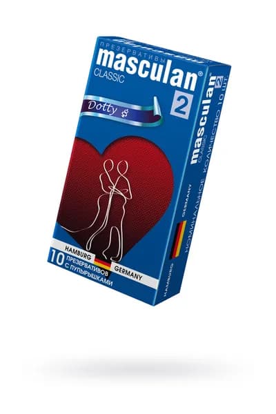Презервативы Masculan Classic 2 с пупырышками Dotty 10 шт